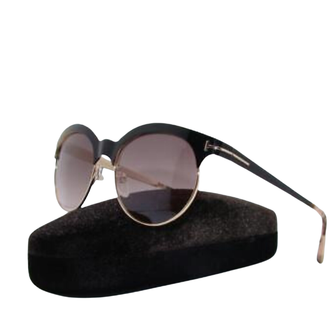 Tom Ford - Angela Sunglasses for Women, Shiny Black-Brown Gradient - 53-18-135 mm