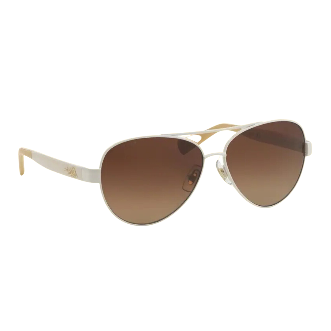 Ralph Lauren - Sunglasses for Women, White-Brown Gradient Polarized - 58-13-135 mm
