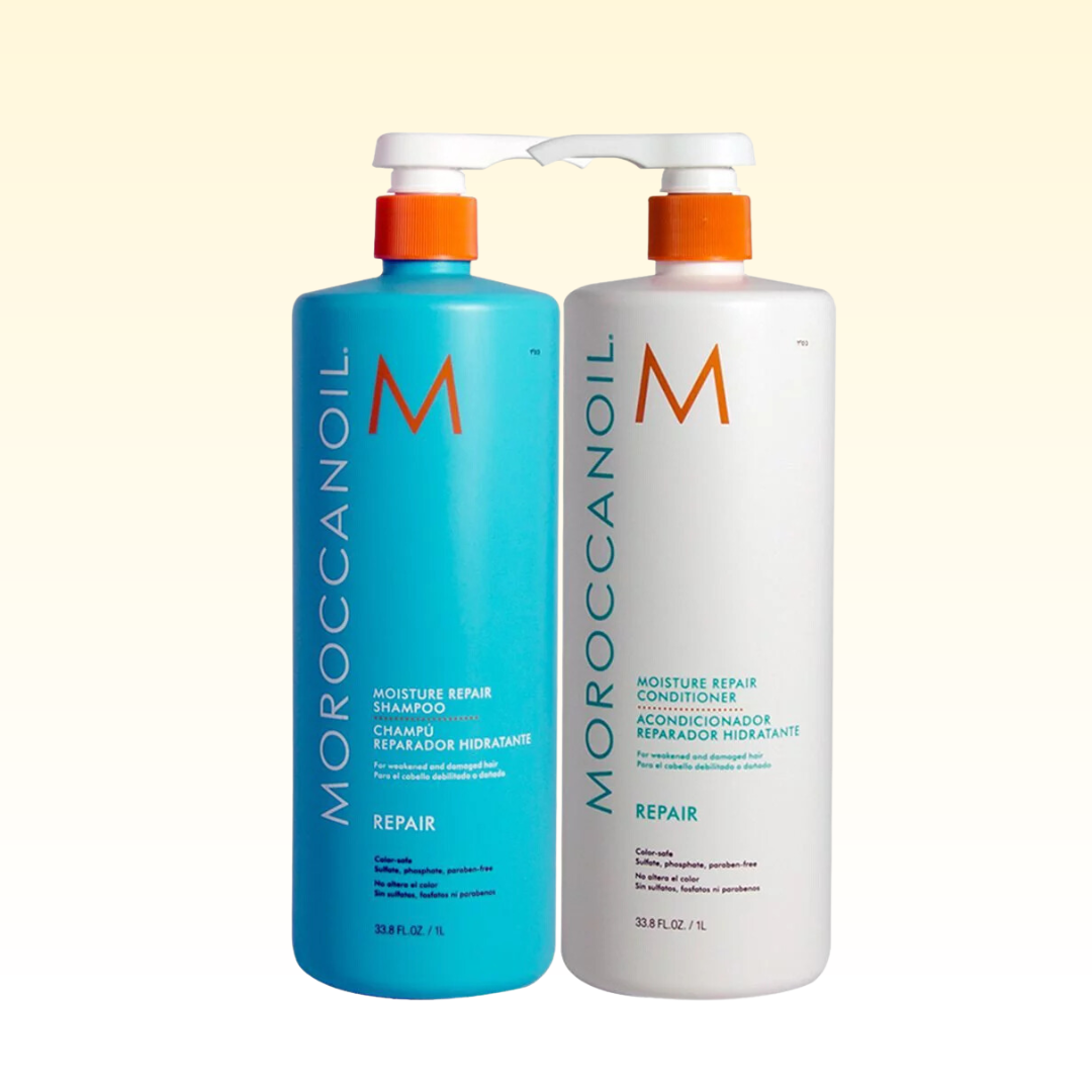 Moroccanoil - Moisture Repair Shampoo & Conditioner Set Weak & Damaged Hair Set Of 2 - 33.8 Oz