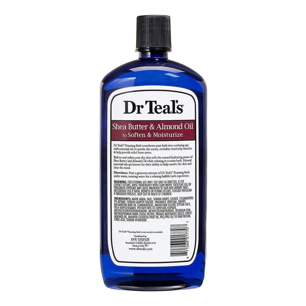 Dr. Teal's - Shea Butter & Almond Oil Foaming Bubble Bath - 34 Oz