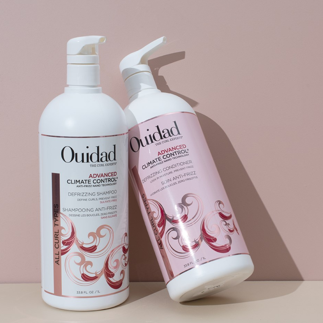 Ouidad - Advanced Climate Control Defrizzing Shampoo & Conditioner - 33.8 Oz Set Each
