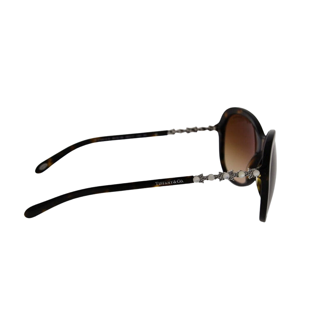 Tiffany and Co. - Sunglasses for Women, Dark Havana-Brown Gradient - 58-17-140 mm