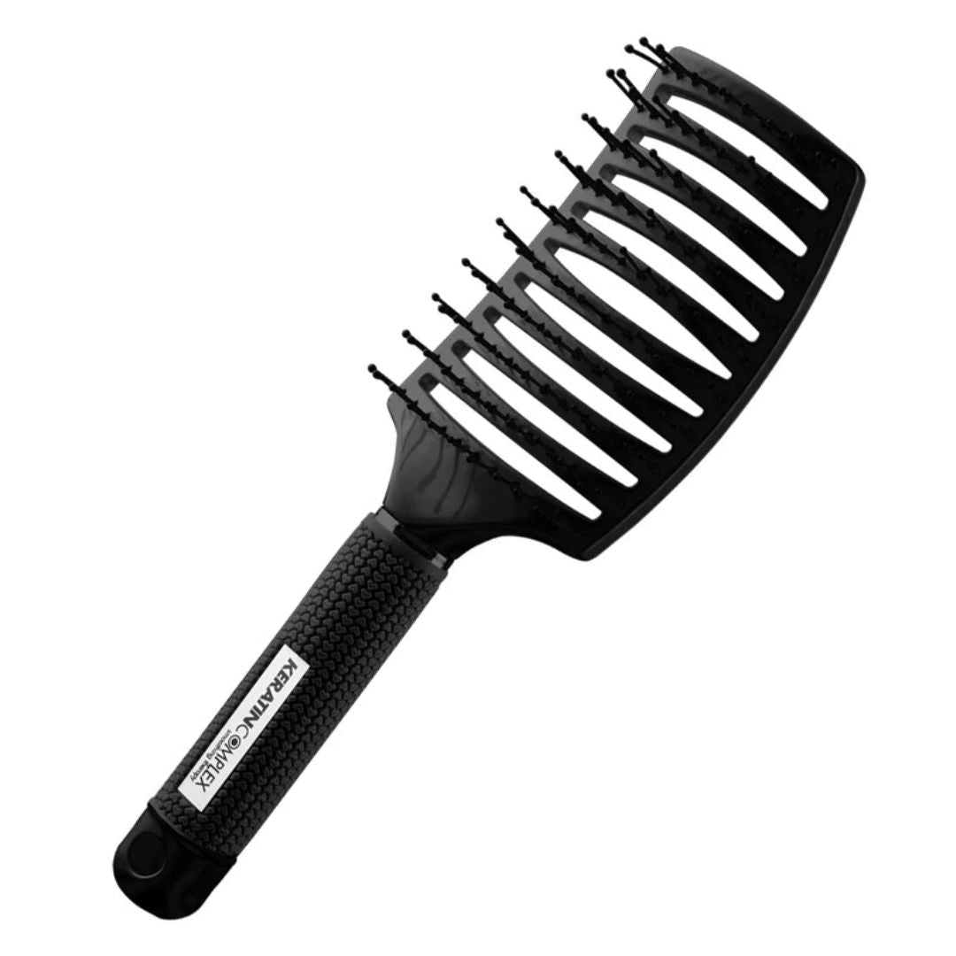 Keratin Complex - Curved Vent Brush, Black - 1 Pc
