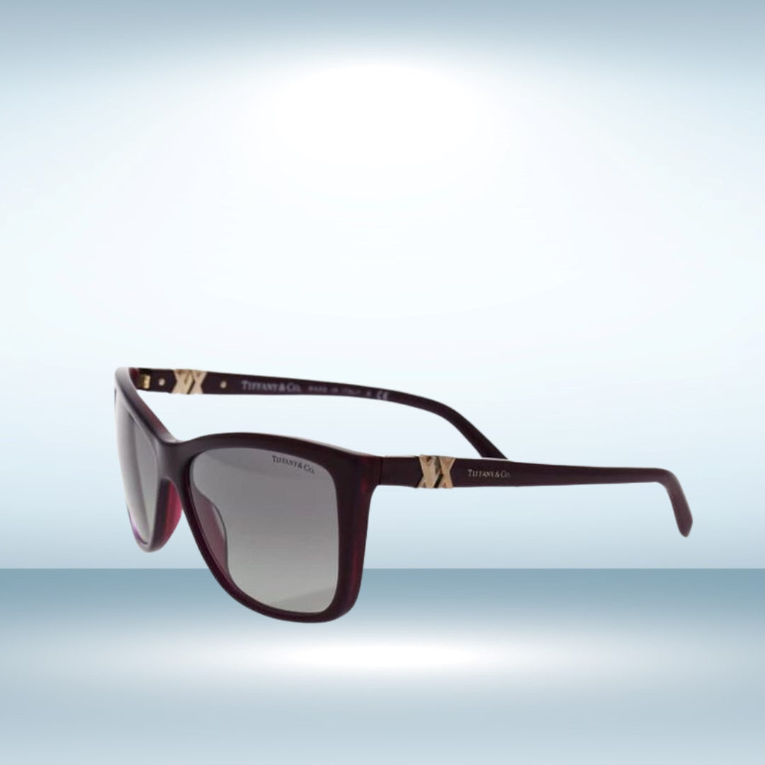 Tiffany and Co. - Sunglasses for Women, Pearl Plum-Grey Gradient - 58-14-140 mm