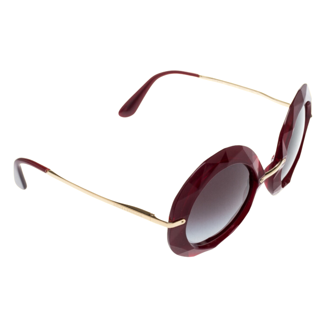 Dolce and Gabbana - Sunglasses for Women, Transparent Red-Grey Gradient - 50-27-135 mm