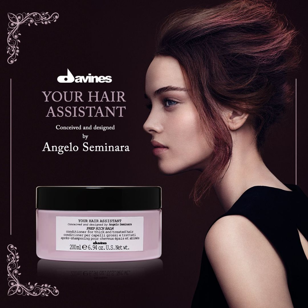 Davines - Your Hair Assistant Prep Rich Balm Conditioner For Thick and Treated Hair - 6.94 Oz