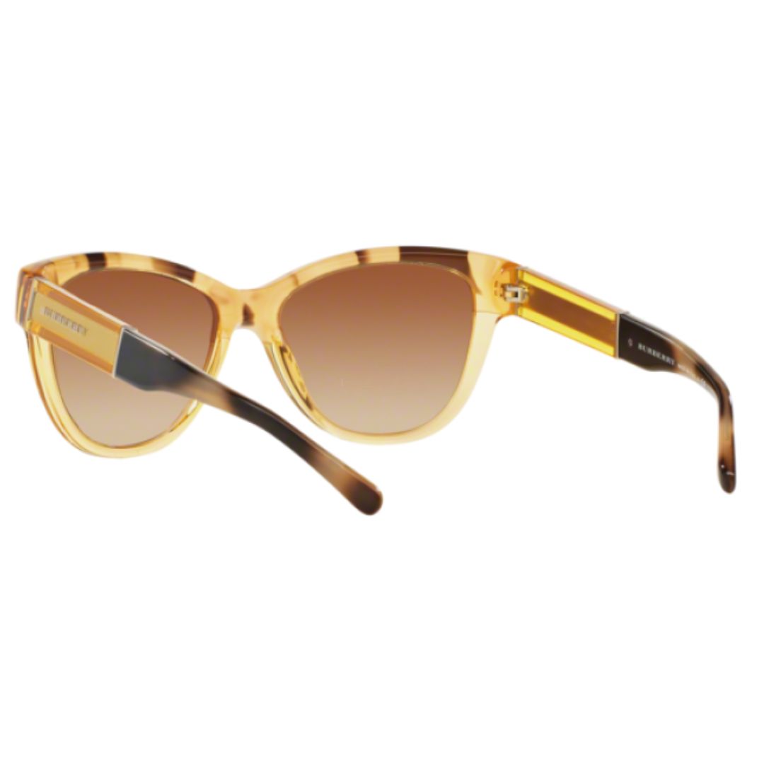 Burberry - Sunglasses for Women, Transparent Yellow-Brown Gradient - 55-17-140 mm