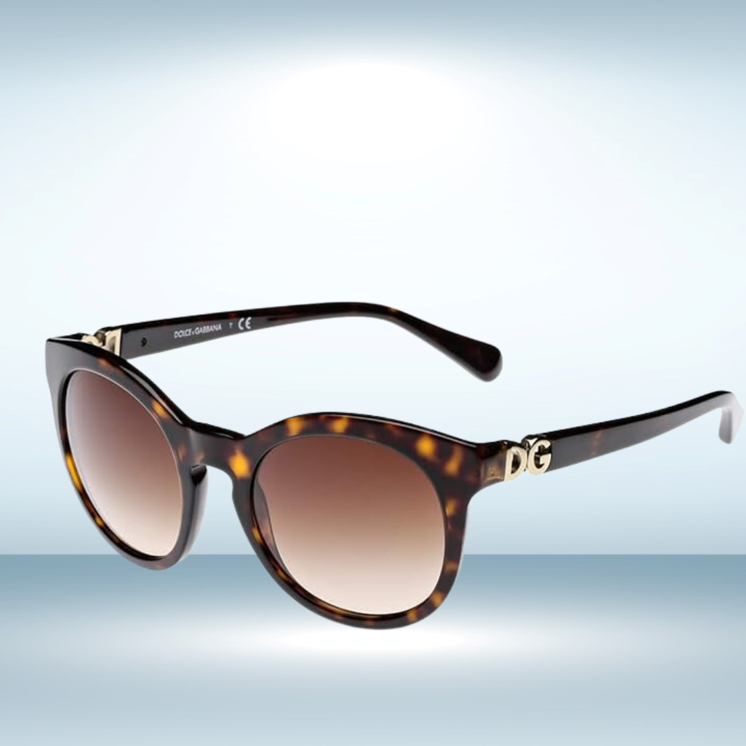 Dolce and Gabbana - Sunglasses for Women, Dark Havana-Brown Gradient - 52-21-140 mm