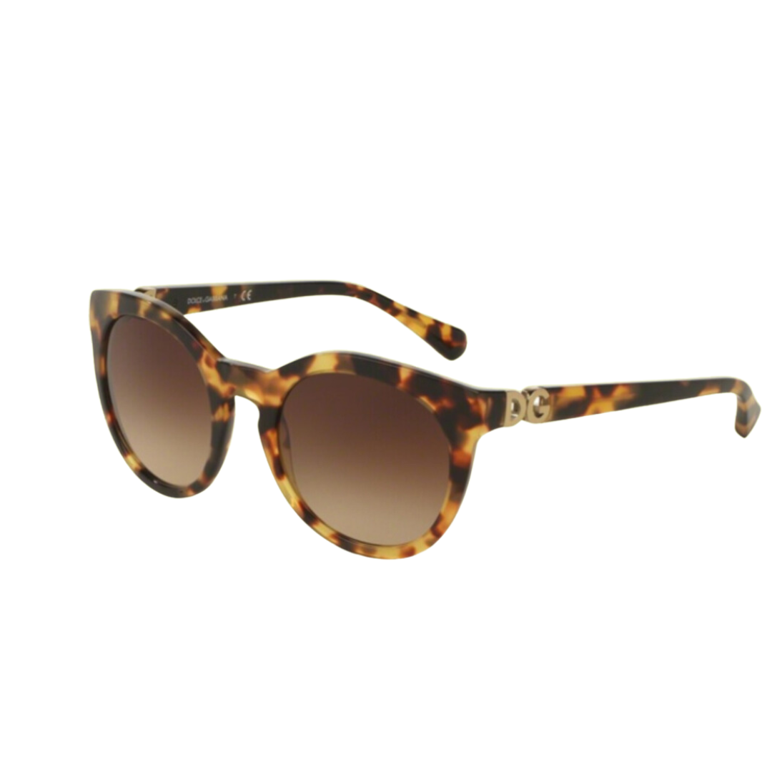 Dolce and Gabbana - Sunglasses for Women, Cube Havana-Brown Gradient - 52-21-140 mm