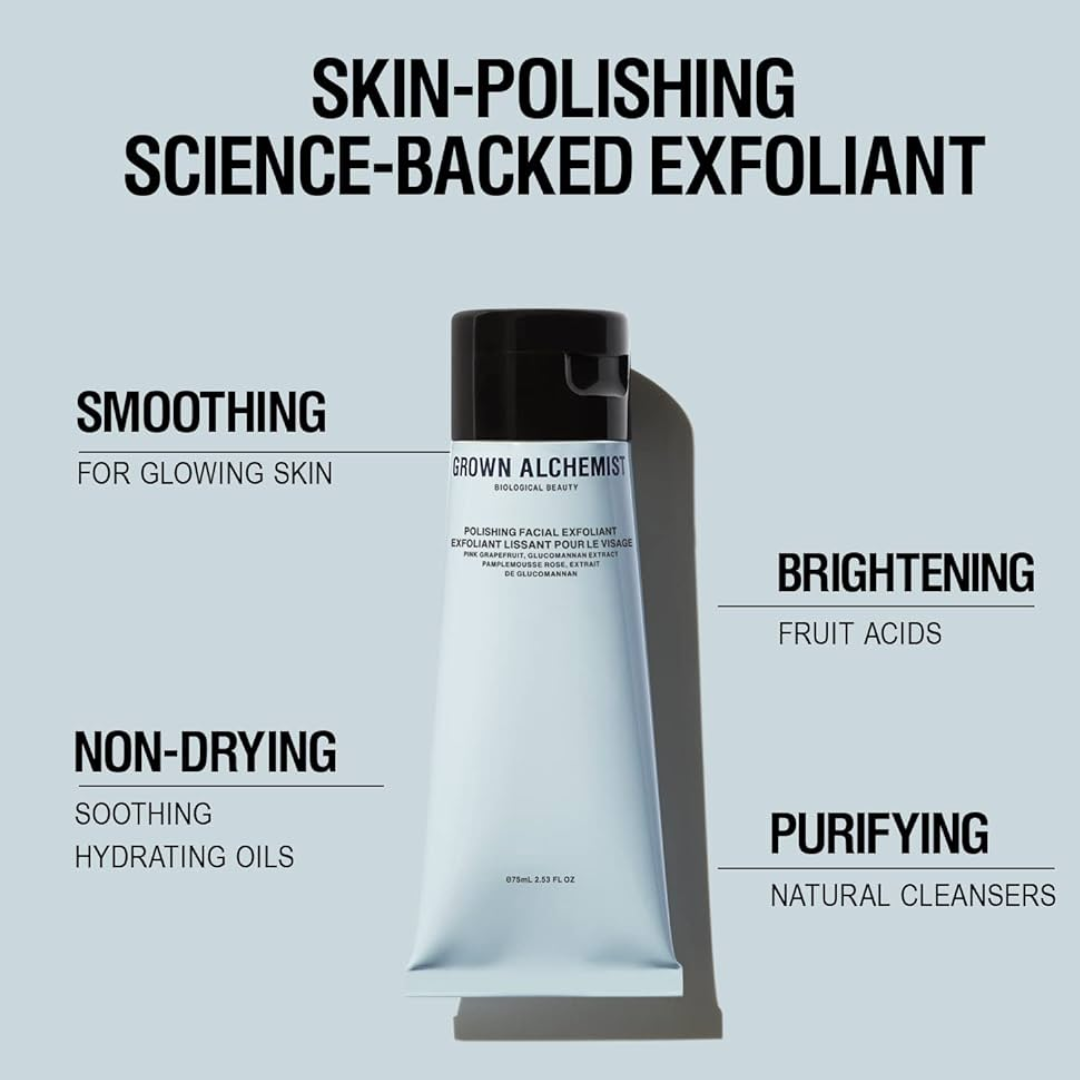 Grown Alchemist - Pink Grapefruit Polishing Facial Exfoliant - 2.5 Oz