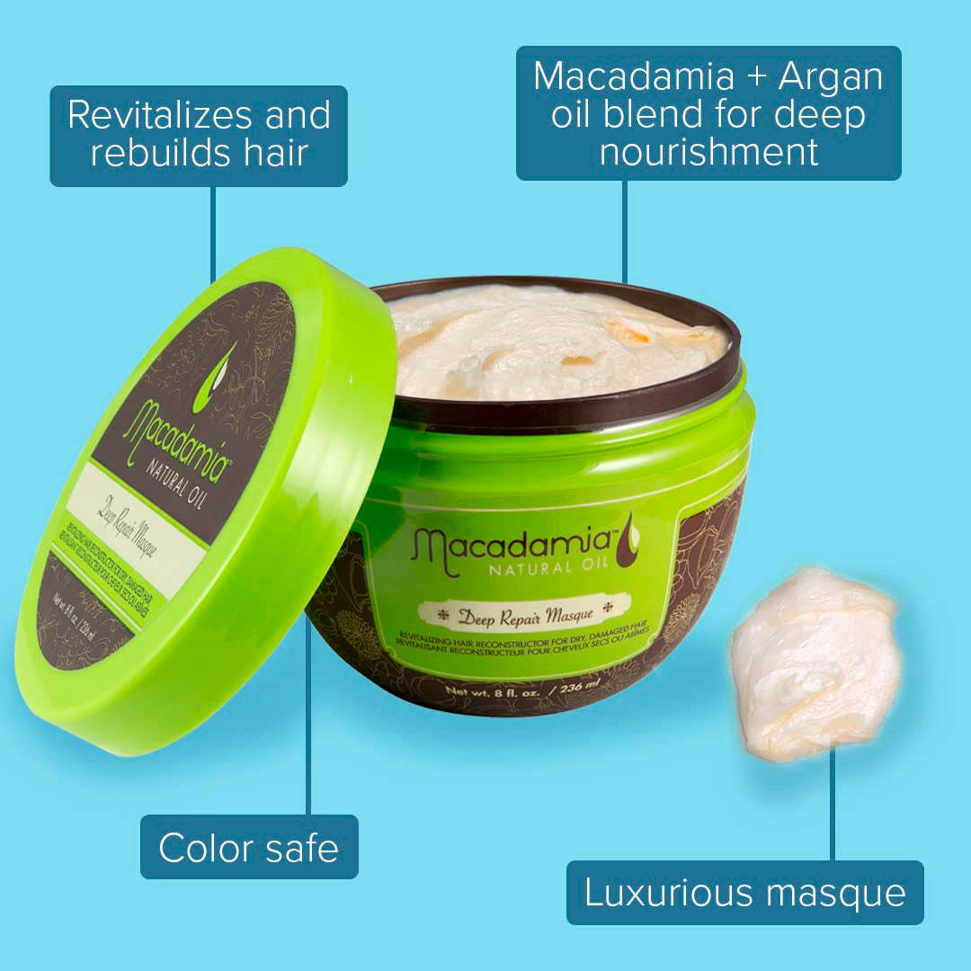 Macadamia Oil - Deep Repair Masque - 8 Oz