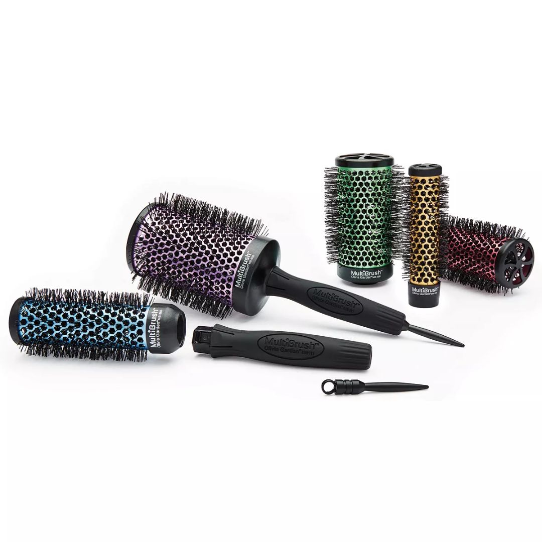 Olivia Garden - Multi Brush MBKP36 with Handle, 5 Piece Kit - 4 x 1 3/8" (36 mm)