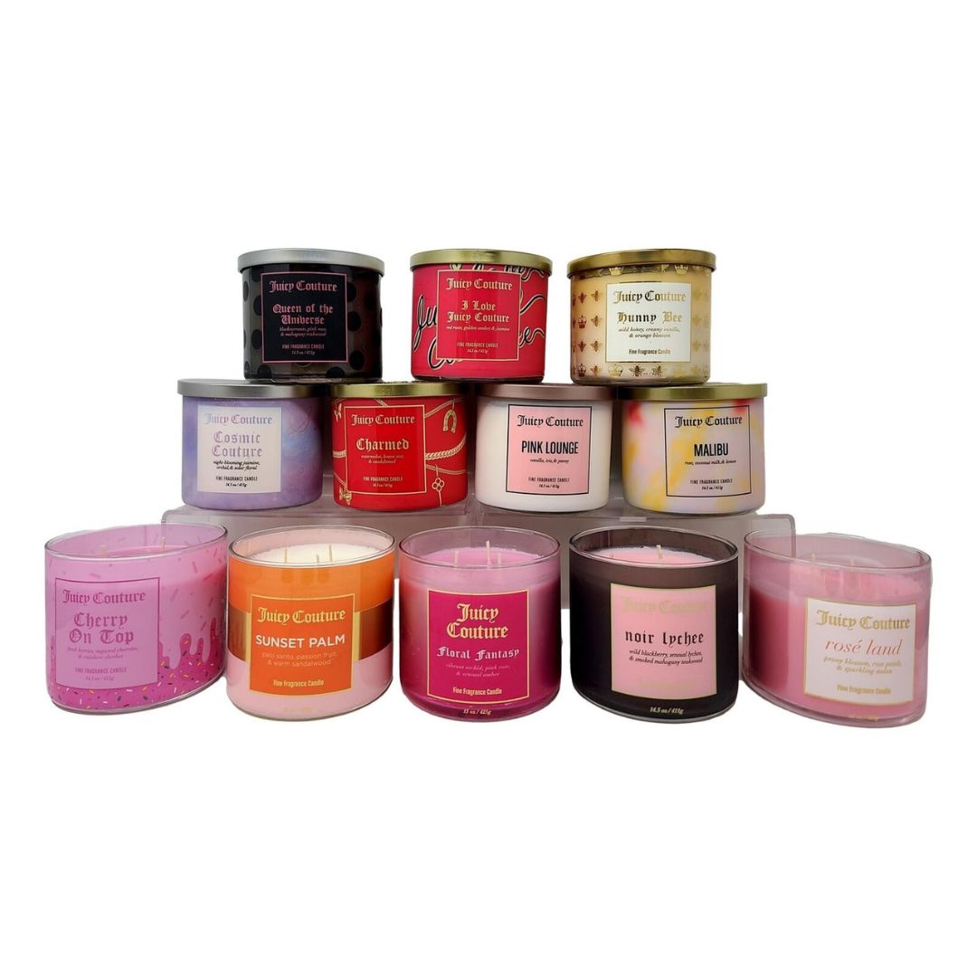 Juicy Couture - Soy Wax Blend 3 Wick Candle - 14.5 Oz