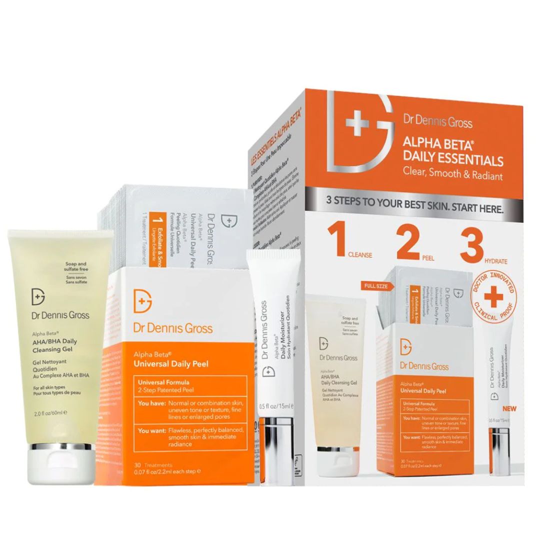 Dr. Dennis Gross - Alpha Beta Daily Essentials Kit for All Skin Types - 3 Piece