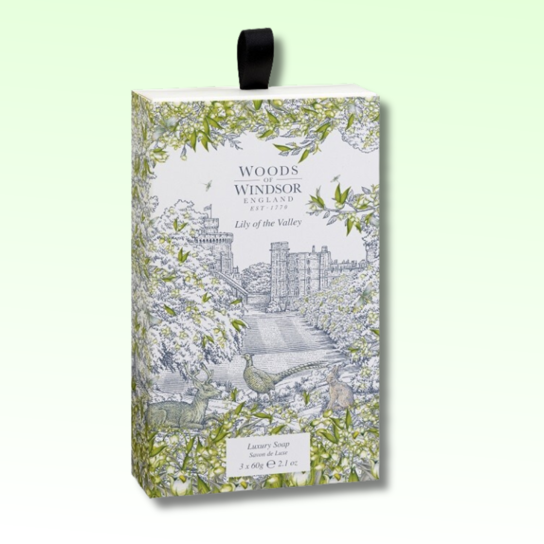 Woods of Windsor - Lily of The Valley, Luxury Soap - 3 X 2.1 Oz