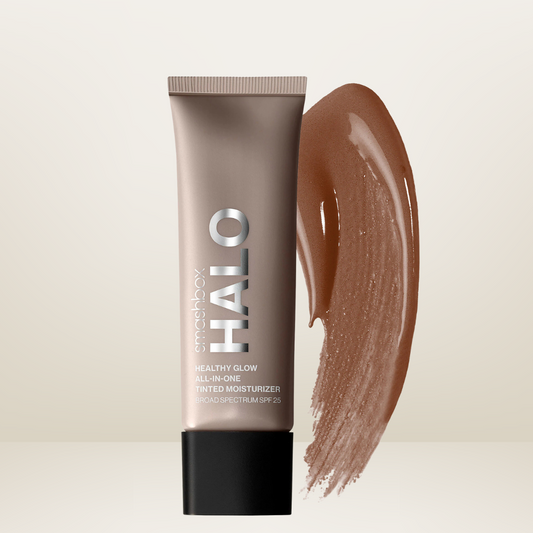 Smashbox - Halo Healthy Glow All-In-One Broad Spectrum SPF25 Tinted Moisturizer, Deep Golden - 1.4 Oz