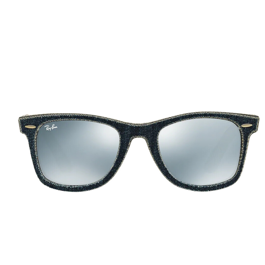 Ray Ban - Wayfarer Sunglasses, Blue Denim Blue-Silver Flash - 50-22-150 mm