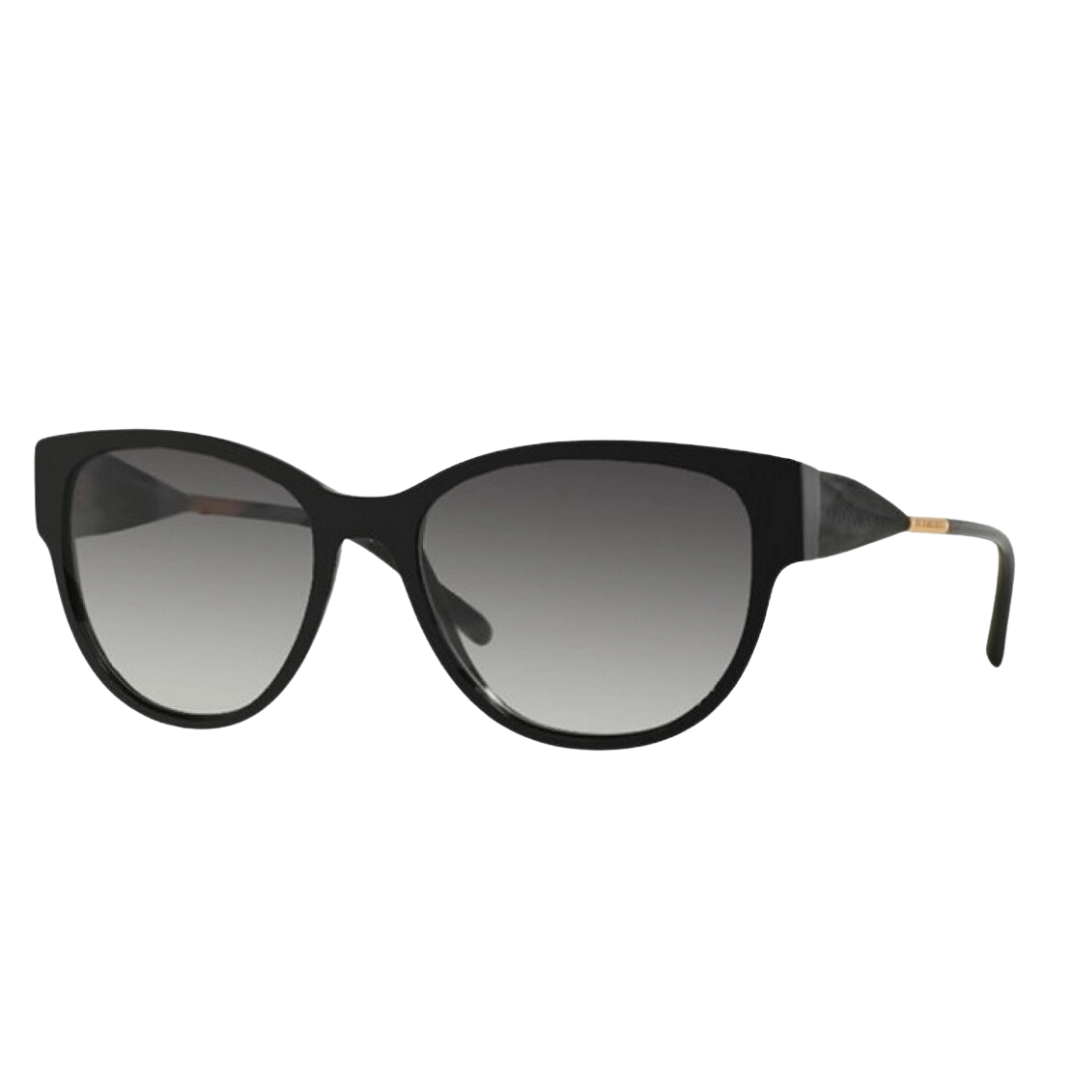 Burberry - Sunglasses for Women, Black-Grey Gradient - 56-17-140 mm
