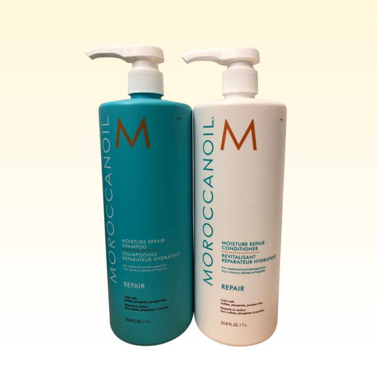 Moroccanoil - Moisture Repair Shampoo & Conditioner Set Weak & Damaged Hair Set Of 2 - 33.8 Oz