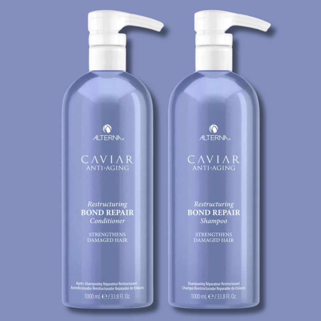 Alterna - Caviar Anti Aging Restructuring Bond Repair Shampoo & Conditioner for Damaged Hair - 2 x 33 Oz
