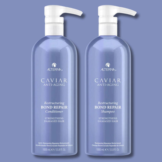 Alterna - Caviar Anti Aging Restructuring Bond Repair Shampoo & Conditioner for Damaged Hair - 2 x 33 Oz