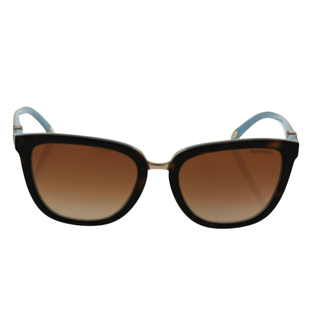Tiffany and Co. - Sunglasses for Women, Havana Blue-Brown Gradient - 55-18-140 mm