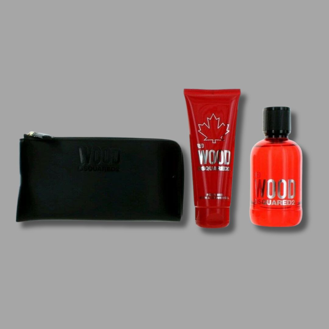 Dsquared2 - Red Wood - 3 Piece Gift Set