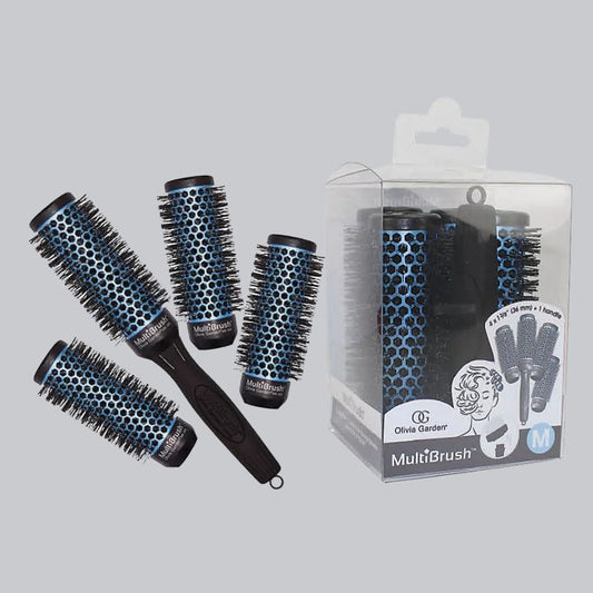 Olivia Garden - Multi Brush MBKP36 with Handle, 5 Piece Kit - 4 x 1 3/8" (36 mm)