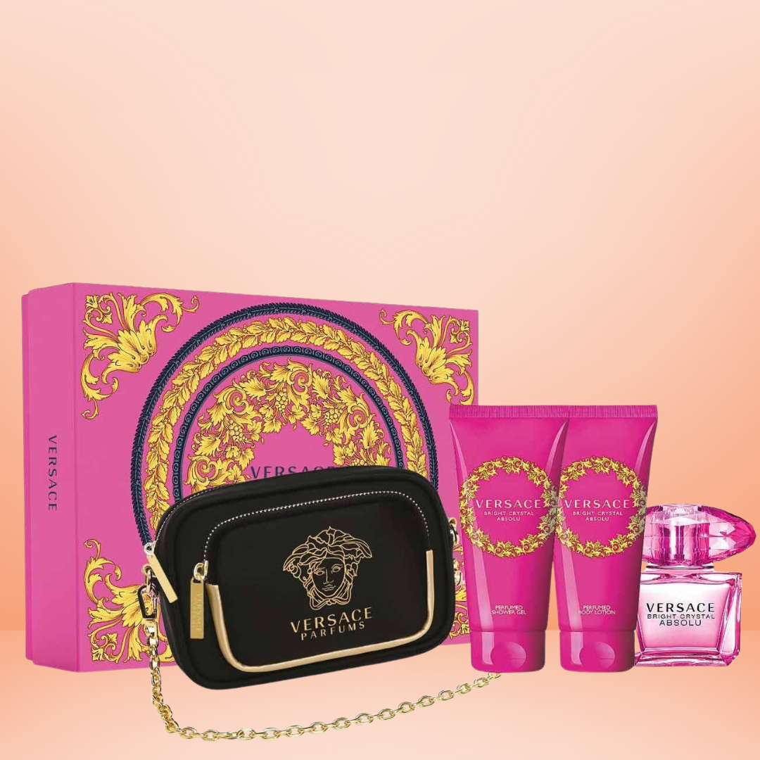 Versace - Bright Crystal Absolu Gift Set women with Purse - 4 Piece