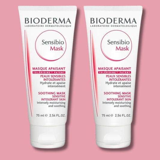 Bioderma - Sensibio Mask Soothing Mask for Sensitive Intolerant Skin - 2 X 2.54 Oz