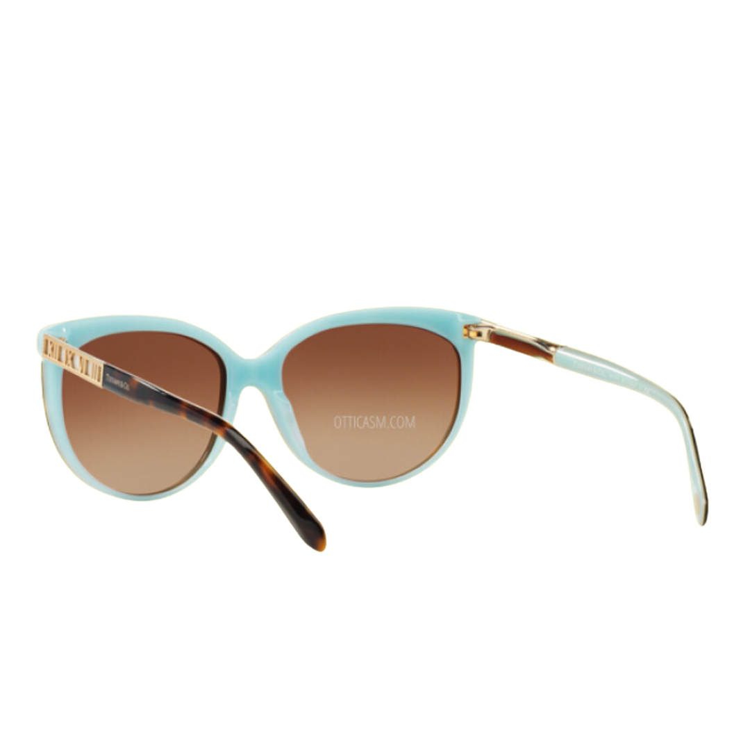 Tiffany and Co. - Sunglasses for Women, Havana Blue-Brown Gradient - 56-16-140 mm