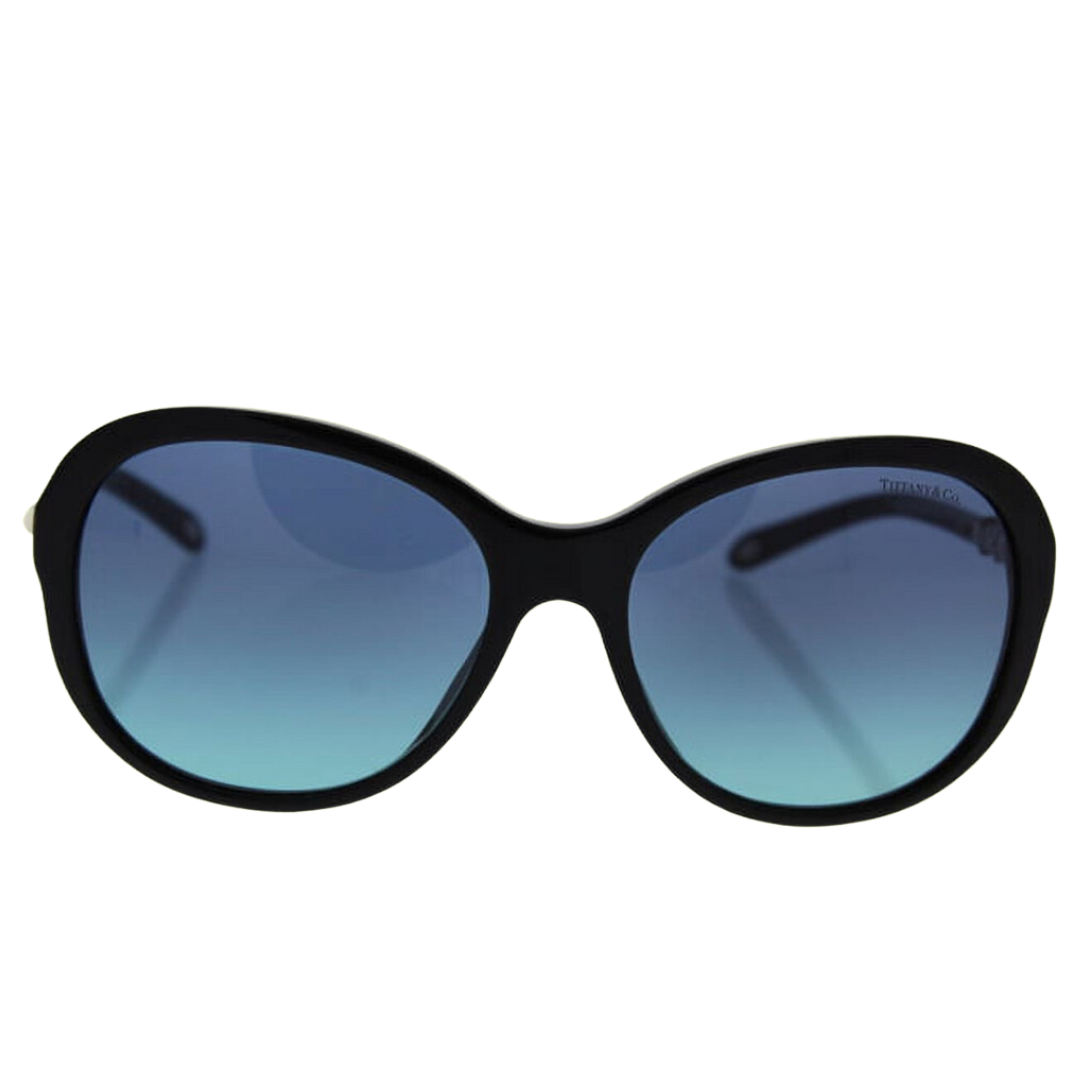 Tiffany and Co. - Sunglasses for Women, Black-Azure Gradient Blue - 58-17-140 mm