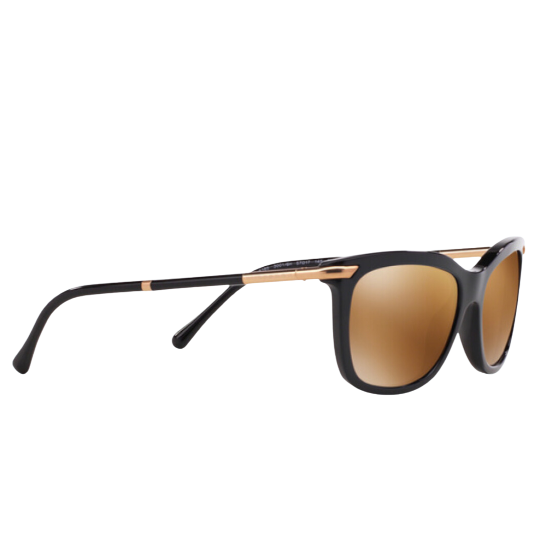 Burberry - Sunglasses for Women, Black-Brown-Gold - 57-17-145 mm