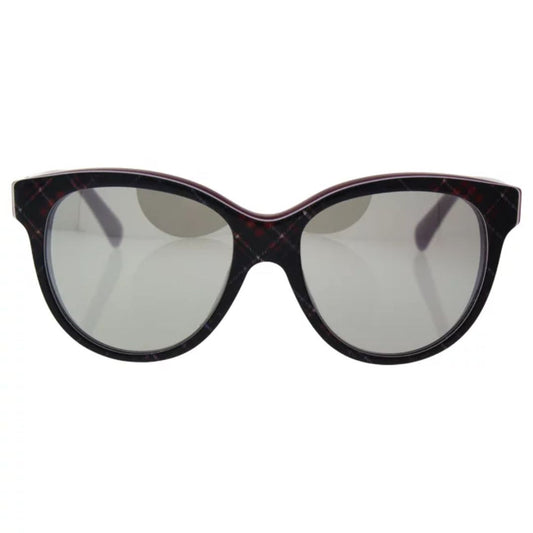 Dolce and Gabbana - Sunglasses, Check Red-Blue-Red-Light Grey Silver - 49-15-125 mm
