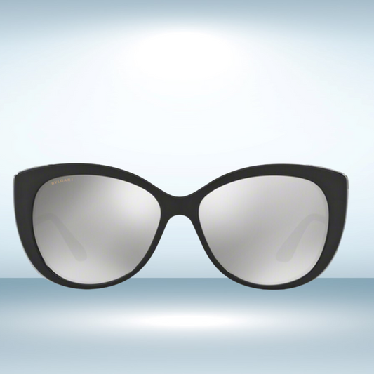 Bvlgari - Sunglasses for Women, Black-Light Grey Silver - 57-15-135 mm
