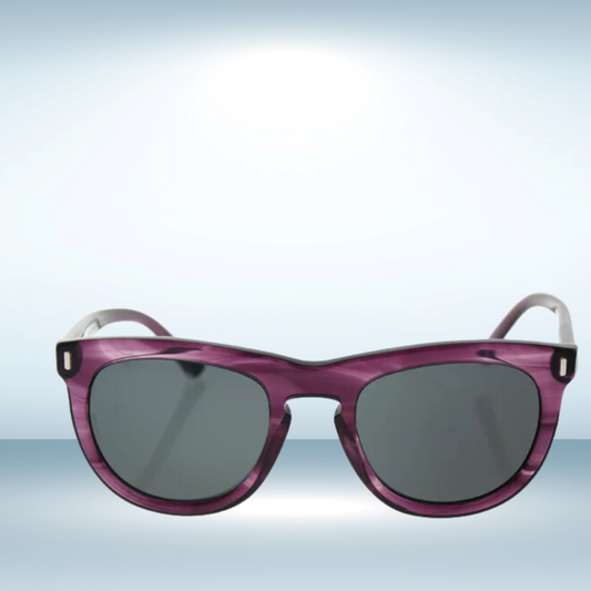 Dolce and Gabbana - Sunglasses for Women, Striped Violet-Grey - 52-22-140 mm