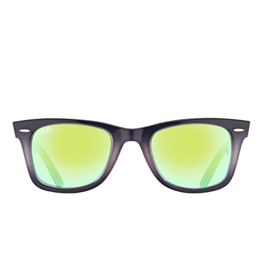 Ray Ban - Wayfarer Sunglasses, Grey Black-Green Gradient Flash - 50-22-150 mm