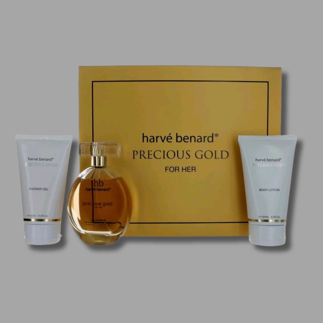 Harvé Benard - Precious Gold for Her - 3 Piece Gift Set