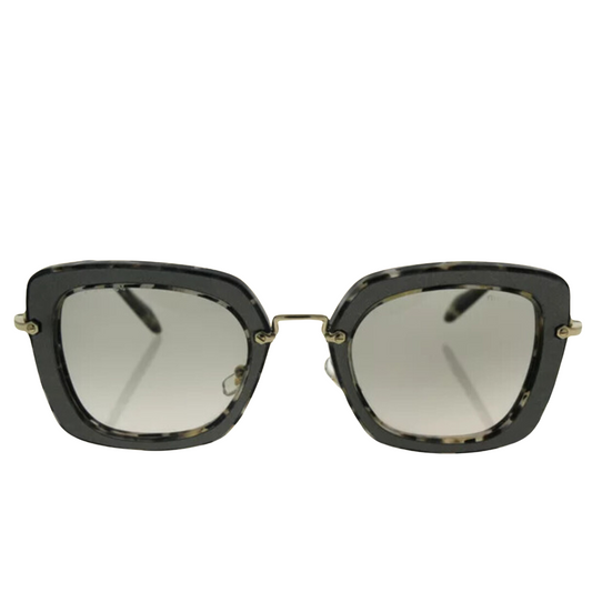 Miu Miu - Sunglasses for Women, Marble White Black-Beige Gradient - 52-26-140 mm