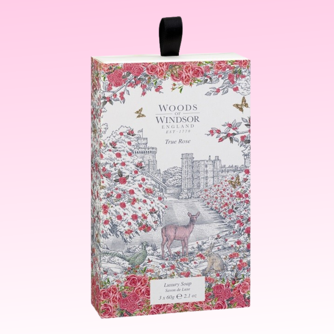 Woods of Windsor - True Rose, Luxury Soap - 3 X 2.1 Oz