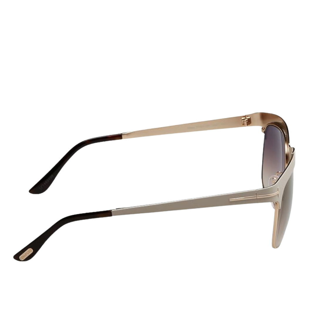 Tom Ford - Elena Sunglasses for Women, Ivory-Gradient Brown - 54-17-135 mm
