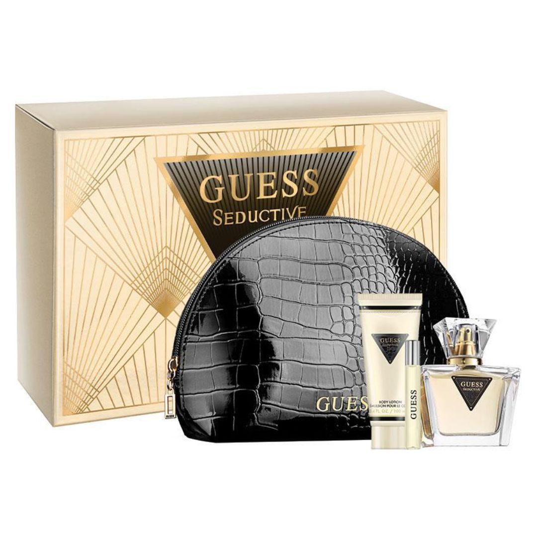Guess - Seductive Gift Set for Women with Pouch - 4 Piece