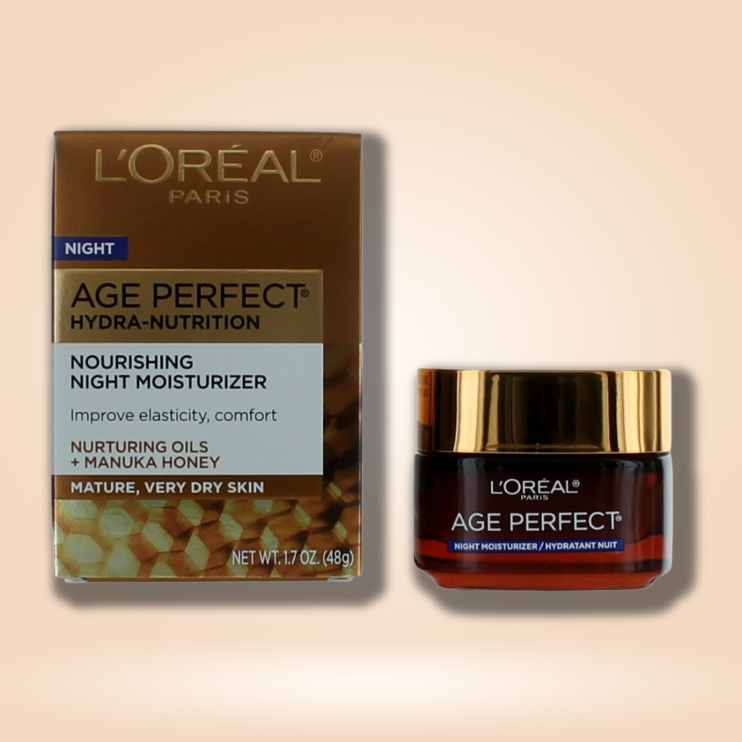 L'Oreal - Age Perfect Hydra-Nutrition, Nourishing Night Moisturizer - 1.7 Oz