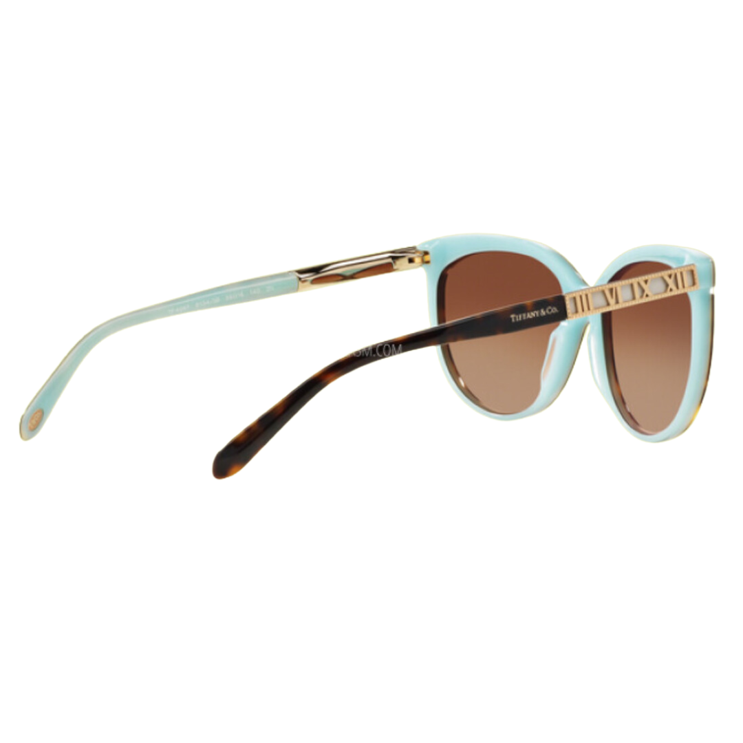 Tiffany and Co. - Sunglasses for Women, Havana Blue-Brown Gradient - 56-16-140 mm