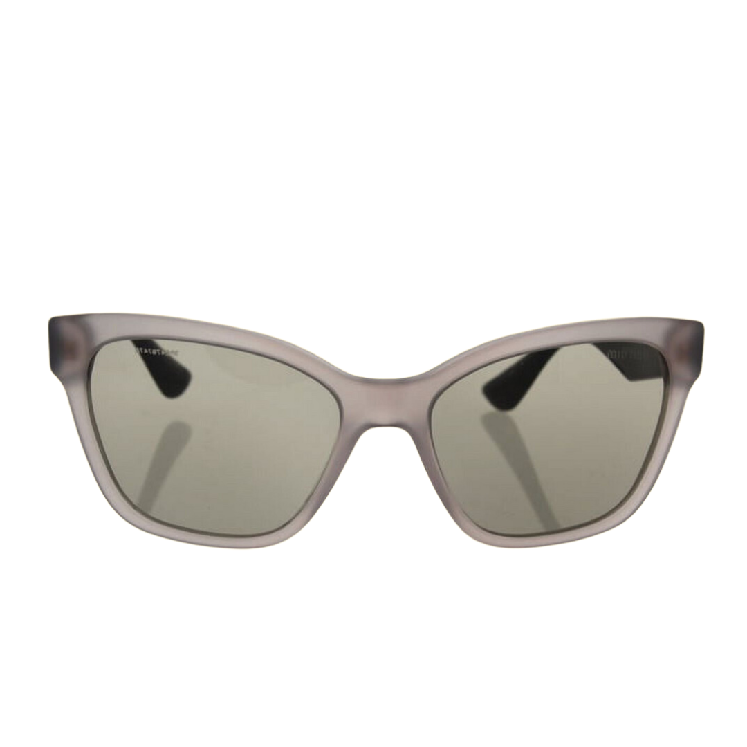 Miu Miu - Sunglasses for Women, Black Opal Argil-Light Brown - 57-18-140 mm