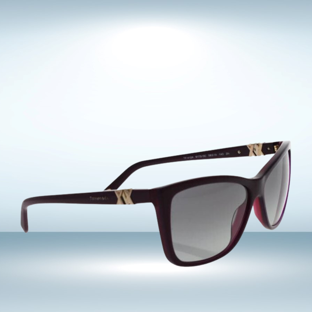 Tiffany and Co. - Sunglasses for Women, Pearl Plum-Grey Gradient - 58-14-140 mm