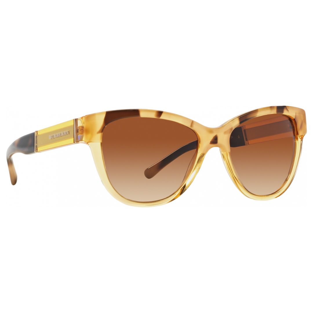 Burberry - Sunglasses for Women, Transparent Yellow-Brown Gradient - 55-17-140 mm