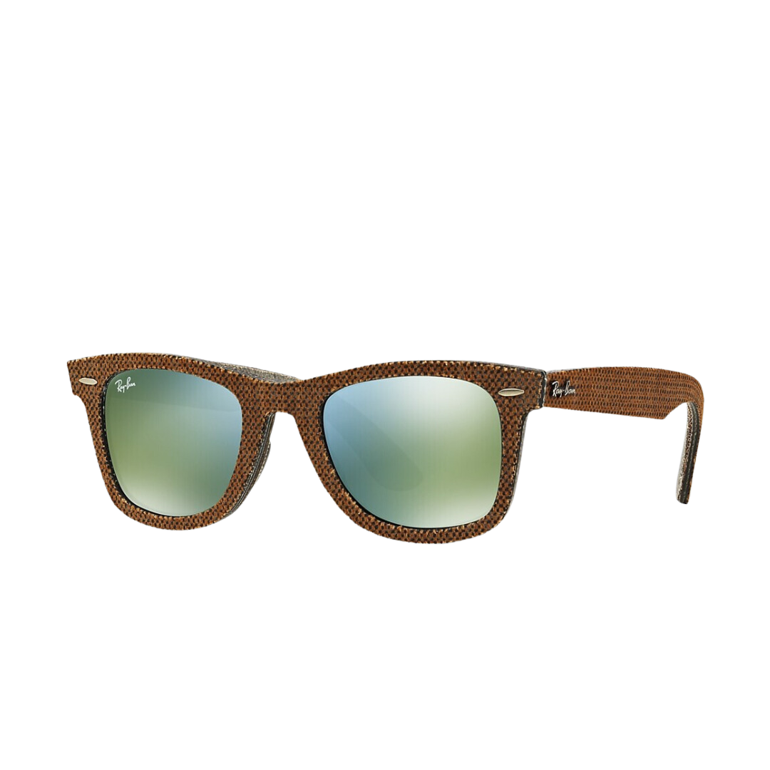 Ray Ban - Wayfarer Sunglasses, Brown Denim Brown-Green - 50-22-150 mm
