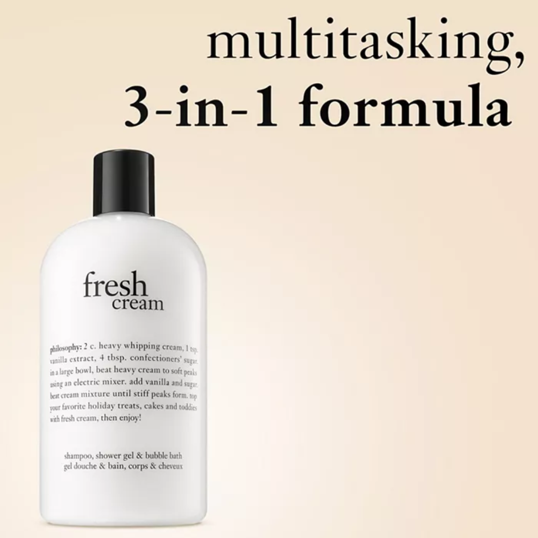 Philosophy - Fresh Cream, Shampoo, Shower Gel, and Bubble Bath - 6 Oz