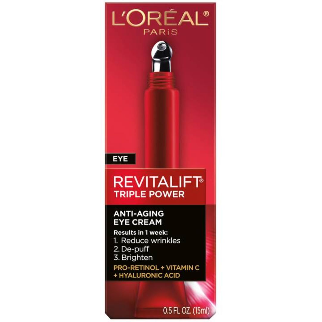 L'Oreal - Revitalift Triple Power, Anti-Aging Eye Cream - 0.5 Oz